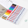 Set de Plumones para Neumáticos – 12 Colores también puro blancos  Vibrantes a Prueba de Agua + un collar de regalo