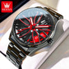 🕶️ OLEVS - Reloj de Pulsera de Cuarzo Deportivo para Hombre + collar gratis bañado en ORO